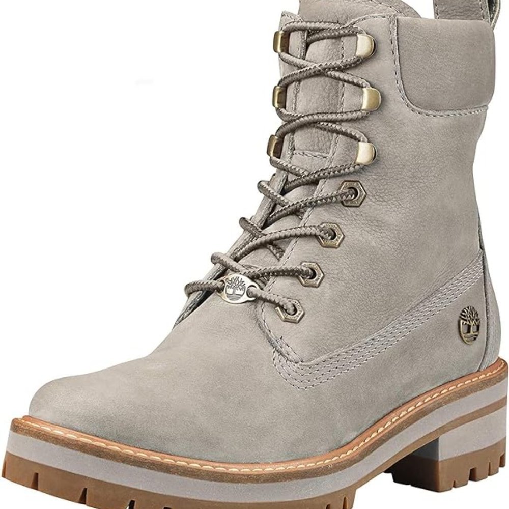 Timberland Waterproof Womens Boots in Taupe Nubuck Size US7.5